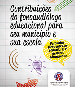 Capa Cartilha para Fonoaudiologia Educacional